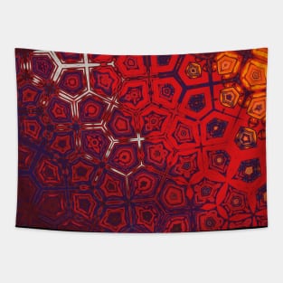 Dark Red and Purple Snake Skin Looking Pattern - WelshDesignsTP005 Tapestry