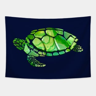 Green Marble Tortoise Tapestry