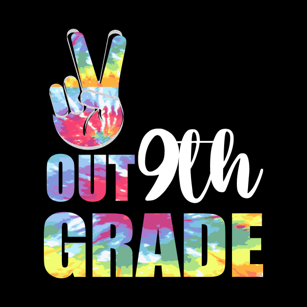 Peace out 9th grade end of school l. Last day of school. Summer break by Prints by Hitz