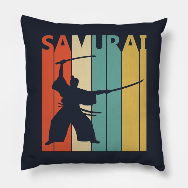 Vintage Japanese Samurai Pillow by GWENT