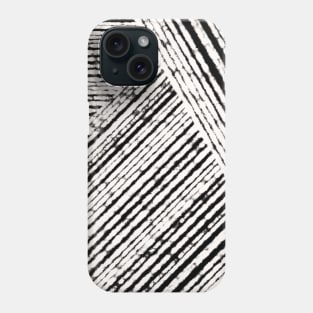 Abstract Earthy Black and White Boho Phone Case