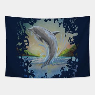 Dolphin Swim Tapestry