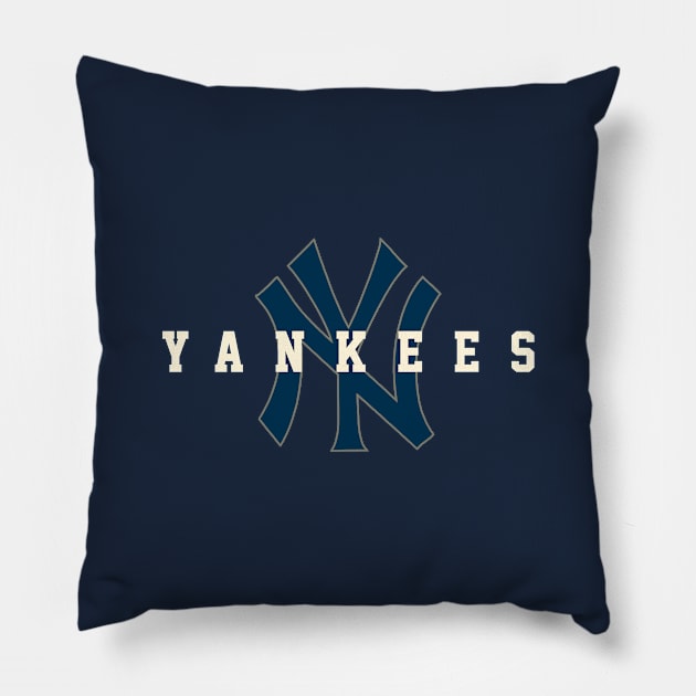 New York Yankees 3 by Buck Tee Pillow by Buck Tee