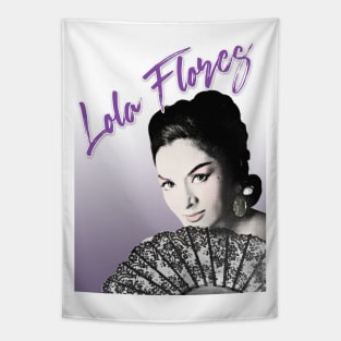 Lola Flores Retro Tribute Art Tapestry