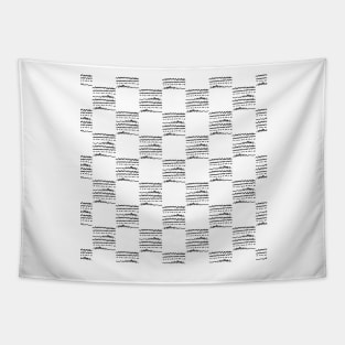 Black and White Squares. Seamless Pattern. Tapestry