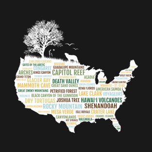 All 59 US National Parks T-Shirt T-Shirt