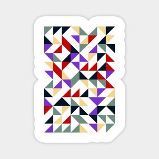 Creative Geometric Colourful Triangle Pattern Magnet