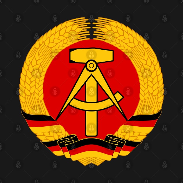 East German Coat of Arms - German Democratic Republic, Soviet Union, Historical by SpaceDogLaika