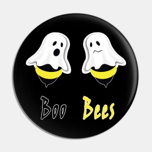 Boo Bees Funny Couple with Costume's Halloween party Pin