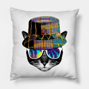 Cat summer vibes Pillow