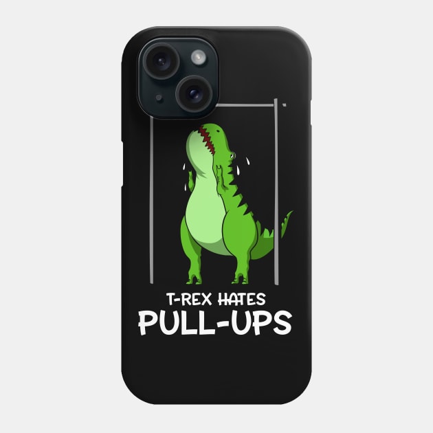 T-Rex Hates Pull-Ups Phone Case by underheaven