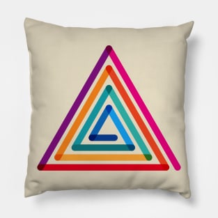 colorfull triangles Pillow