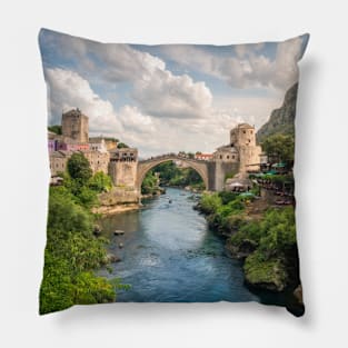 Mostar bridge Pillow