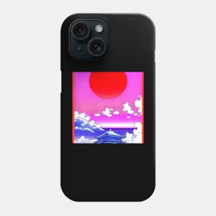 Rising sun above the palace. Phone Case