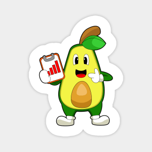 Avocado Secretary Graphic Magnet