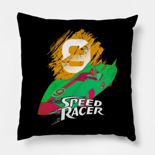 Graphic Mach Cartoon Character Pillow