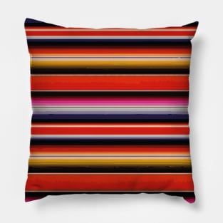 Sarape Saltillo Brown Mexican blanket Pillow