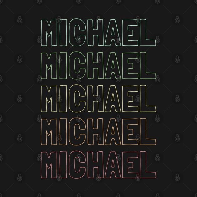 Michael Name Pattern by Insert Name Here