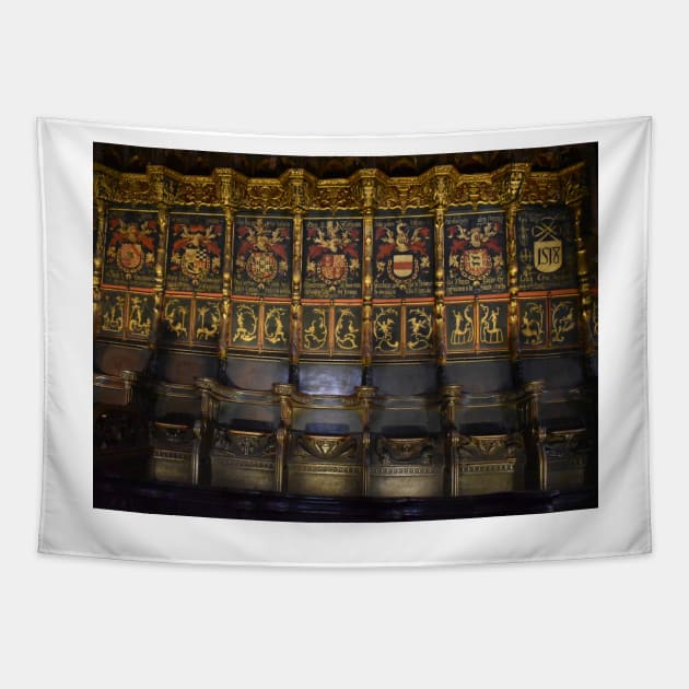 Seats of the Chapter of Golden Fleece, Barcelona Cathedral Tapestry by IgorPozdnyakov