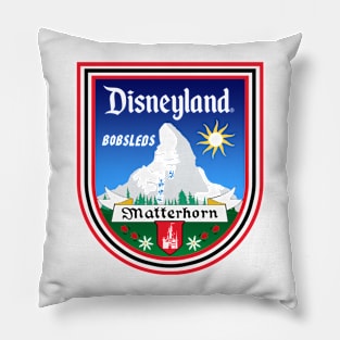 Matterhorn Bobsled Hood (Light BG) Pillow