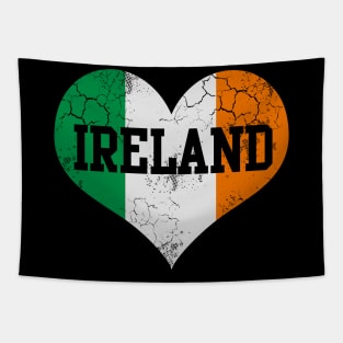 Ireland Flag Heart Irish St Patrick's Day Tapestry