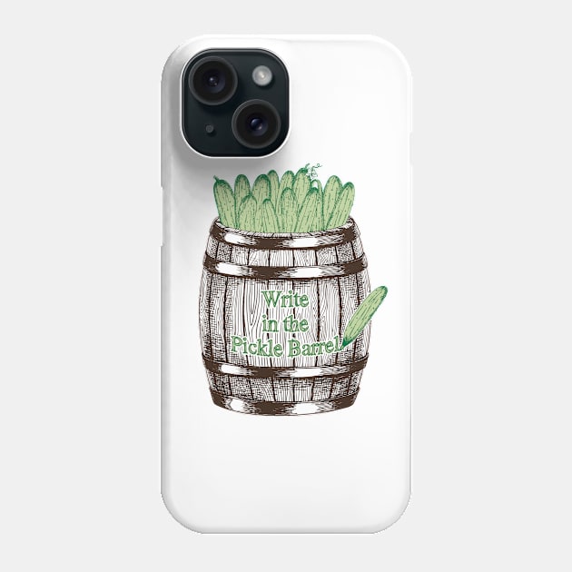 Write in the Pickle Barrel Logo Phone Case by newlanternmedia