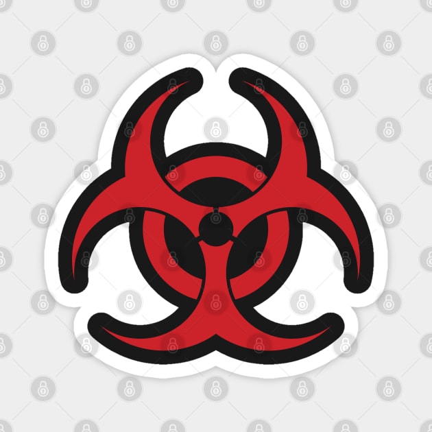 Biohazard Magnet by  The best hard hat stickers 