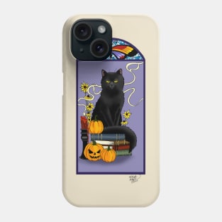 Art Nouveau Black Cat Phone Case