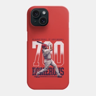 Albert Pujols St. Louis 700 Home Runs Bold Phone Case