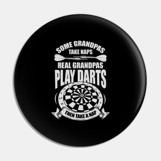 Funny Darts Grandpa Grandfather Gift Pin