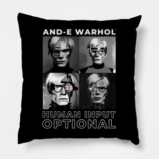 And-e Warhol: Human Input Optional Pillow