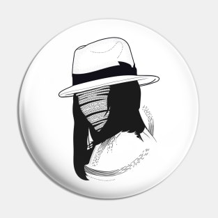 Black & white Elegant Art 15 Pin