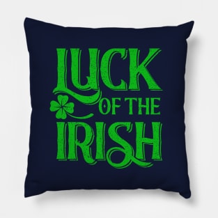 Saint Patrick Luck of the Irish Green Vintage Pillow