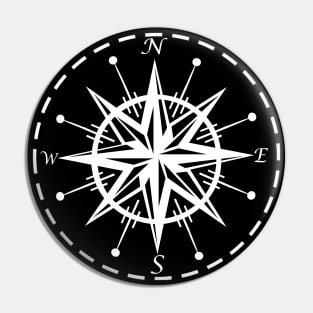 Wind rose star Pin