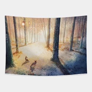 Winter Escape Tapestry