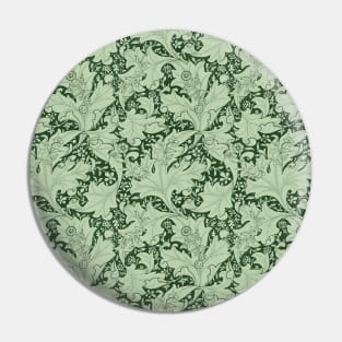 William Morris Wallflower Pattern Light Green Pin