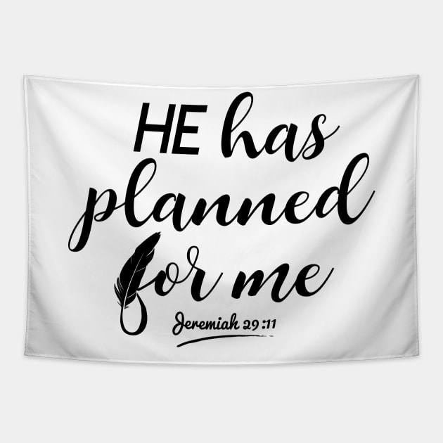 Jeremiah 29:11 Bible Verse Scriptures Tapestry by alltheprints