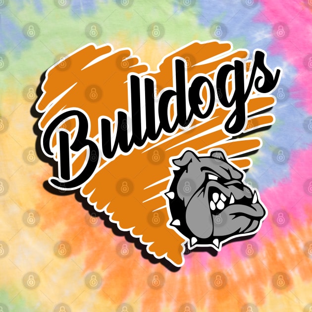 Bulldog Heart by Dauberman Graphic Design