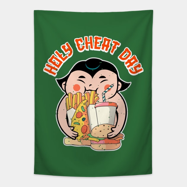 Holy cheat day Tapestry by SashaShuba