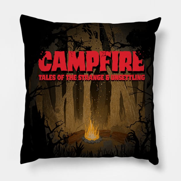 Campfire: Tales of the Strange and Unsettling Classic Logo Pillow by Campfire Tales of the Strange and Unsettling