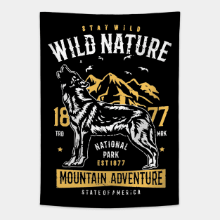 Wild Nature Mountain Tapestry