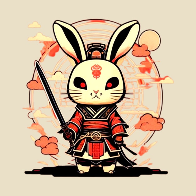 Japanice Rabbit Samurai by Sugarori