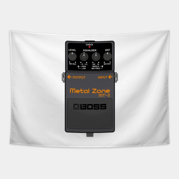 Boss MT-2 Metal Zone Guitar Effect Pedal Tapestry by conform