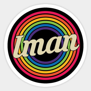 Iman First Name Stickers Teepublic