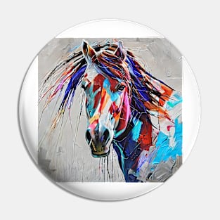 painting ointment horse Pin