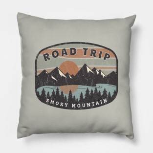 Road Trip Vintage Trave Pillow