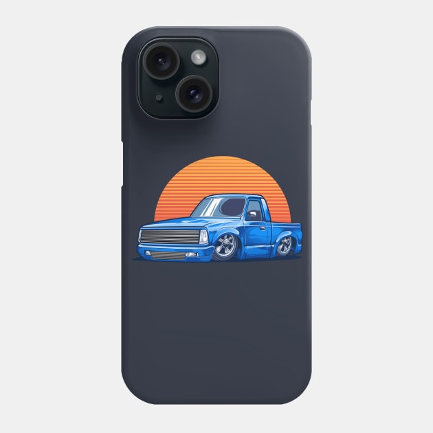 Slammed Old Truck Phone Case by Aiqkids Design