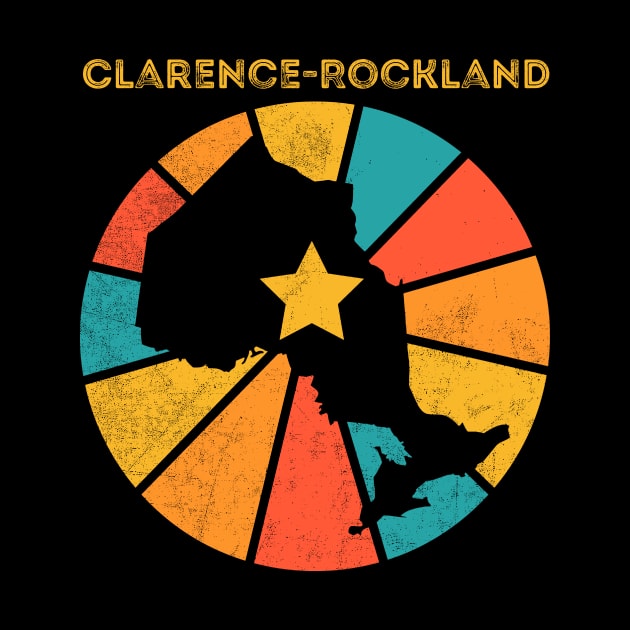 Clarence-Rockland Ontario Canada Vintage Distressed Souvenir by NickDezArts