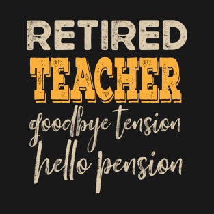 Retired 2021 Vintage Retired preschool teacher gifts T-Shirt