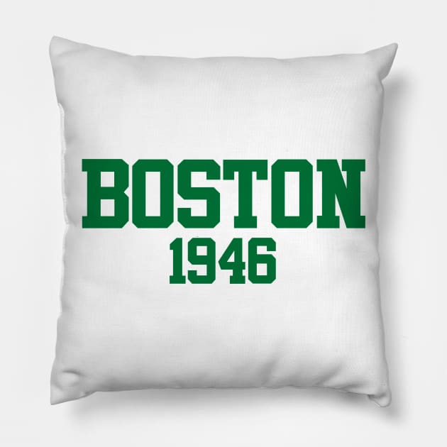 Boston 1946 Pillow by GloopTrekker